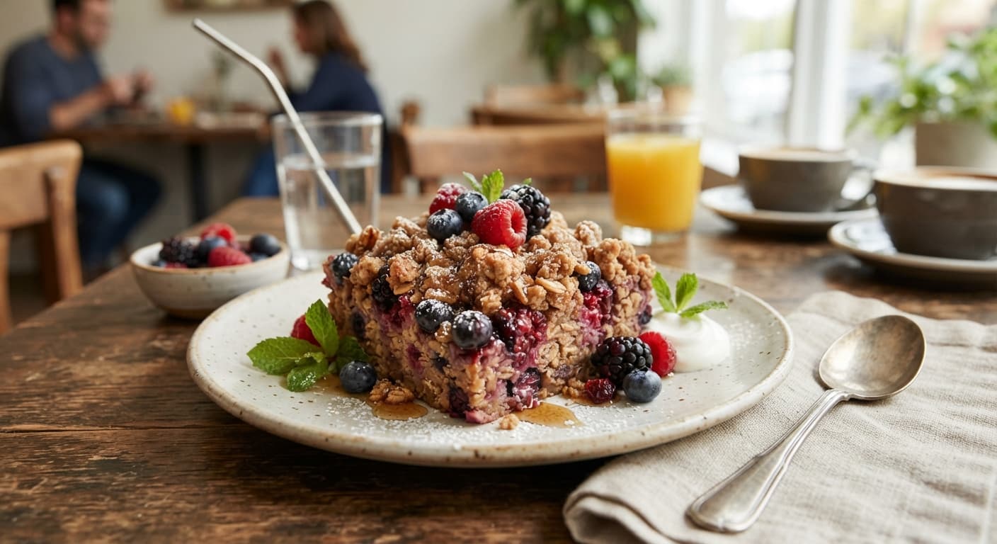 Make-Ahead Berry Oatmeal Bake