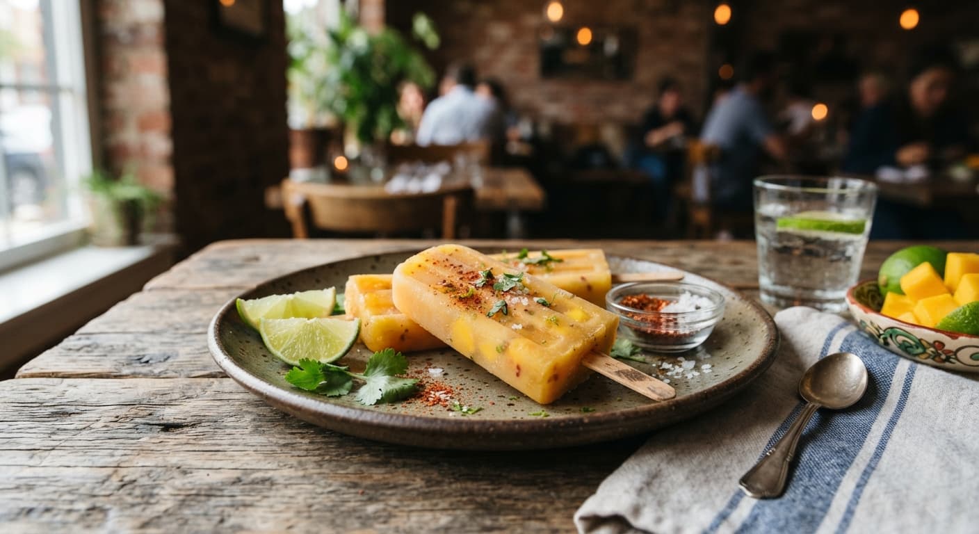 Mango Chili Lime Popsicles