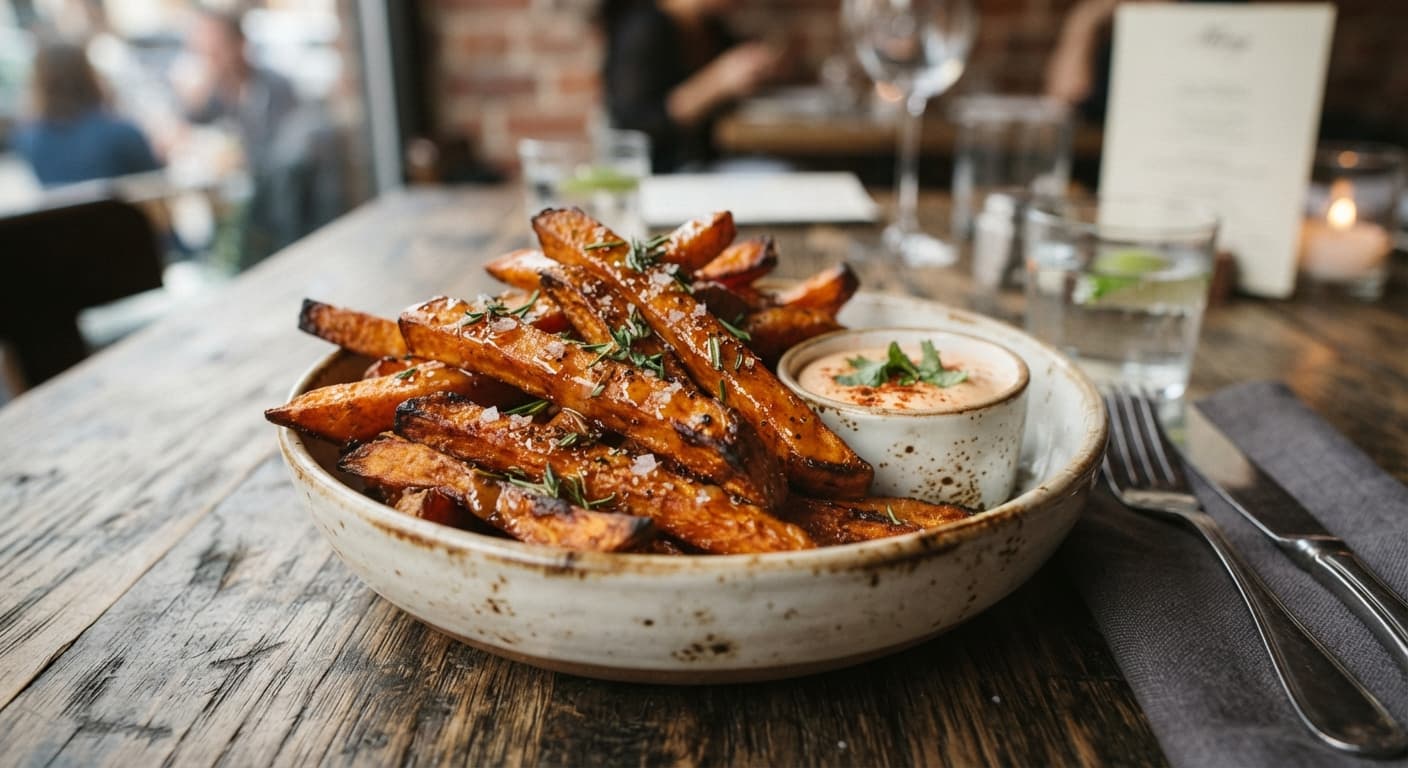 Maple‑Glazed Sweet Potato Fries