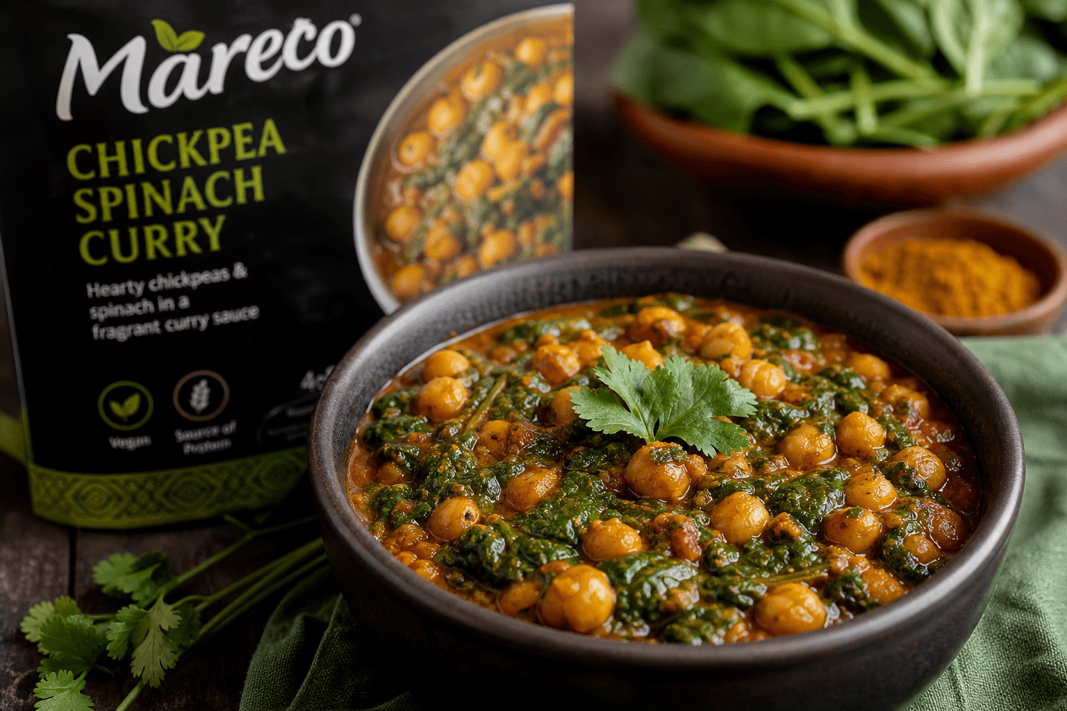 Mareco Chickpea Spinach Curry