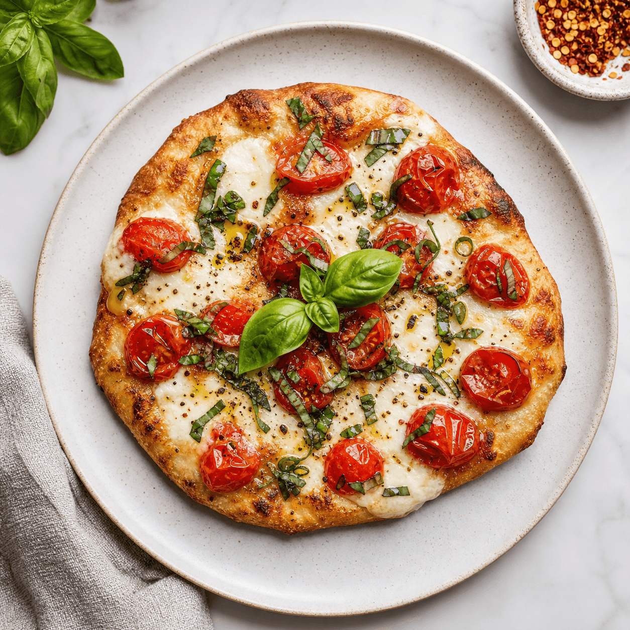 Margherita Flatbread Skillet