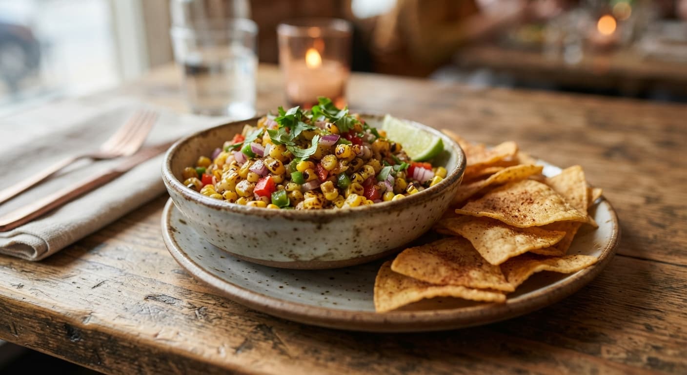 Masala‑Spiced Corn Salsa