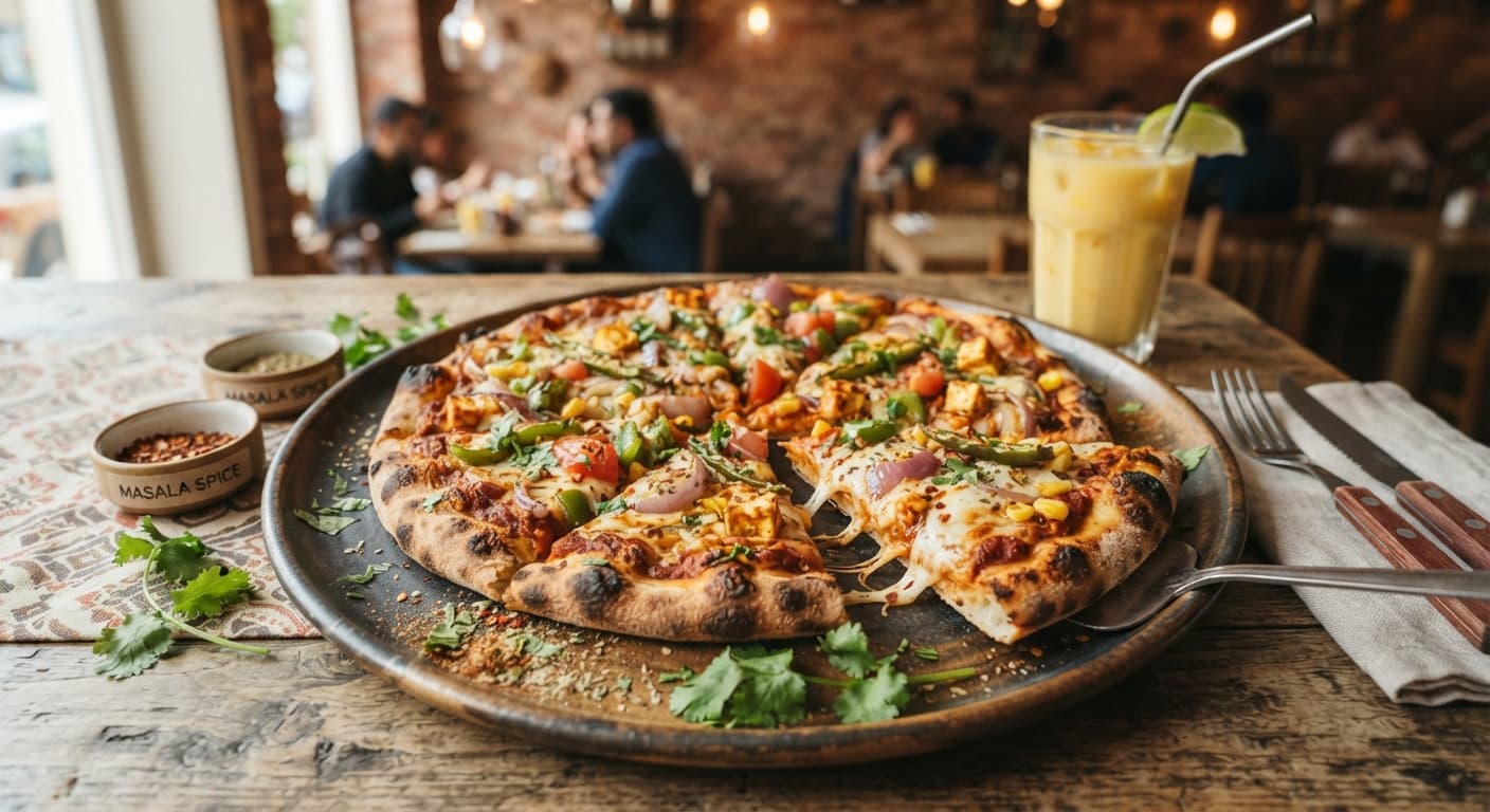 Masala Veggie Pizza