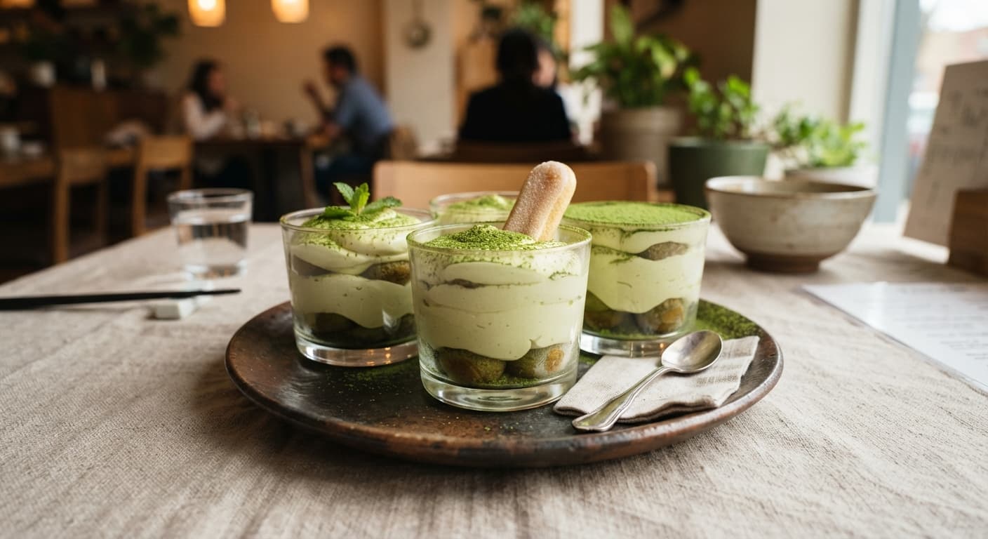 Matcha Tiramisu Cups