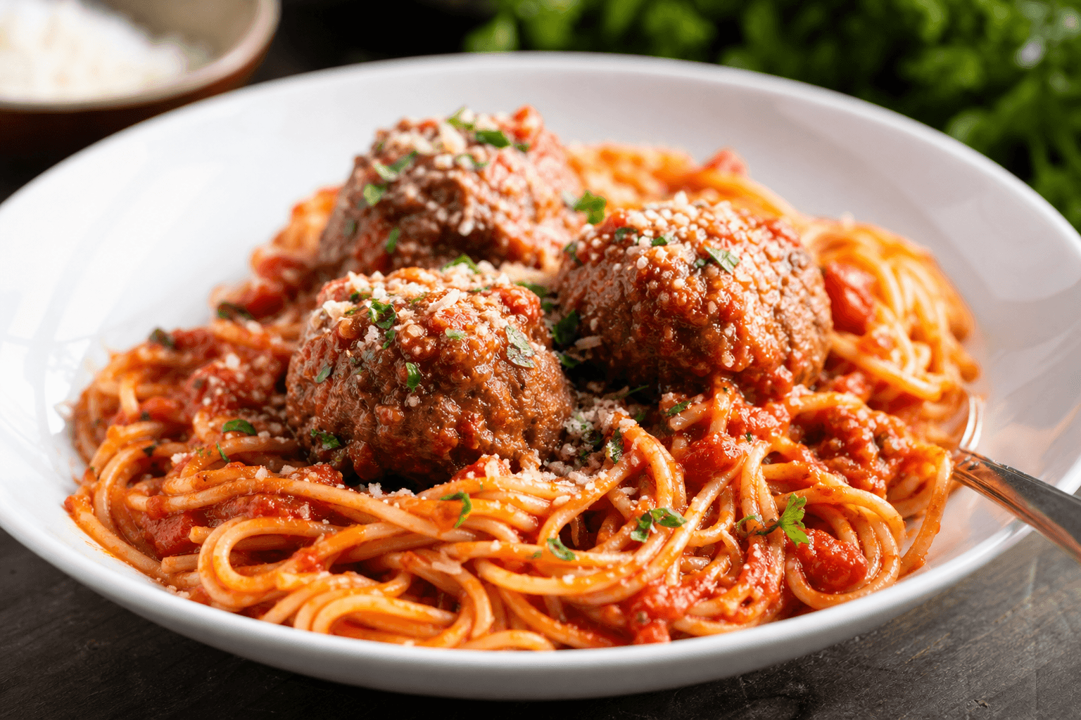 Meatball Marinara Pasta