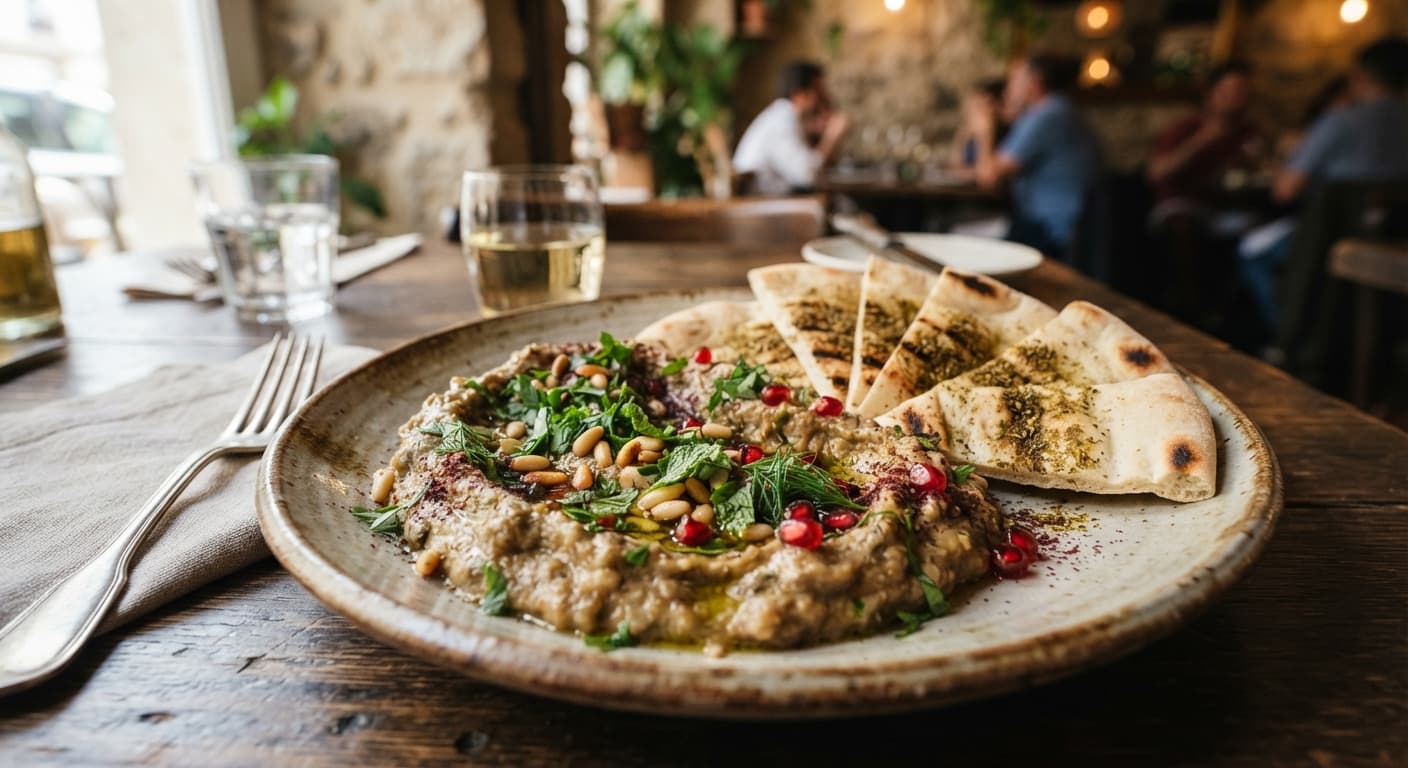 Mediterranean Miso‑Eggplant Dip
