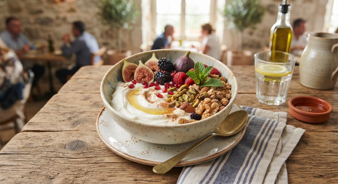Mediterranean Yogurt Honey Bowl