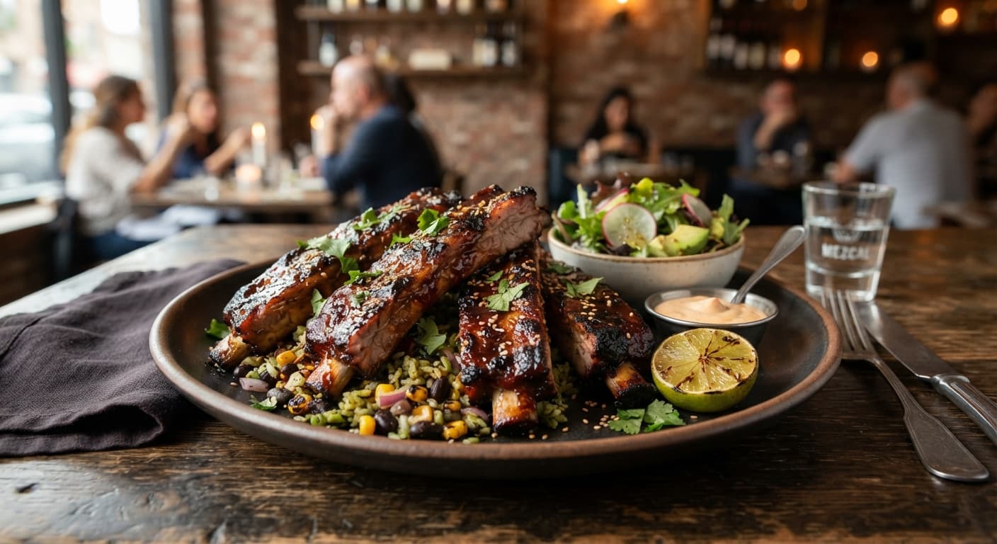 Mexican Chipotle‑Teriyaki Ribs