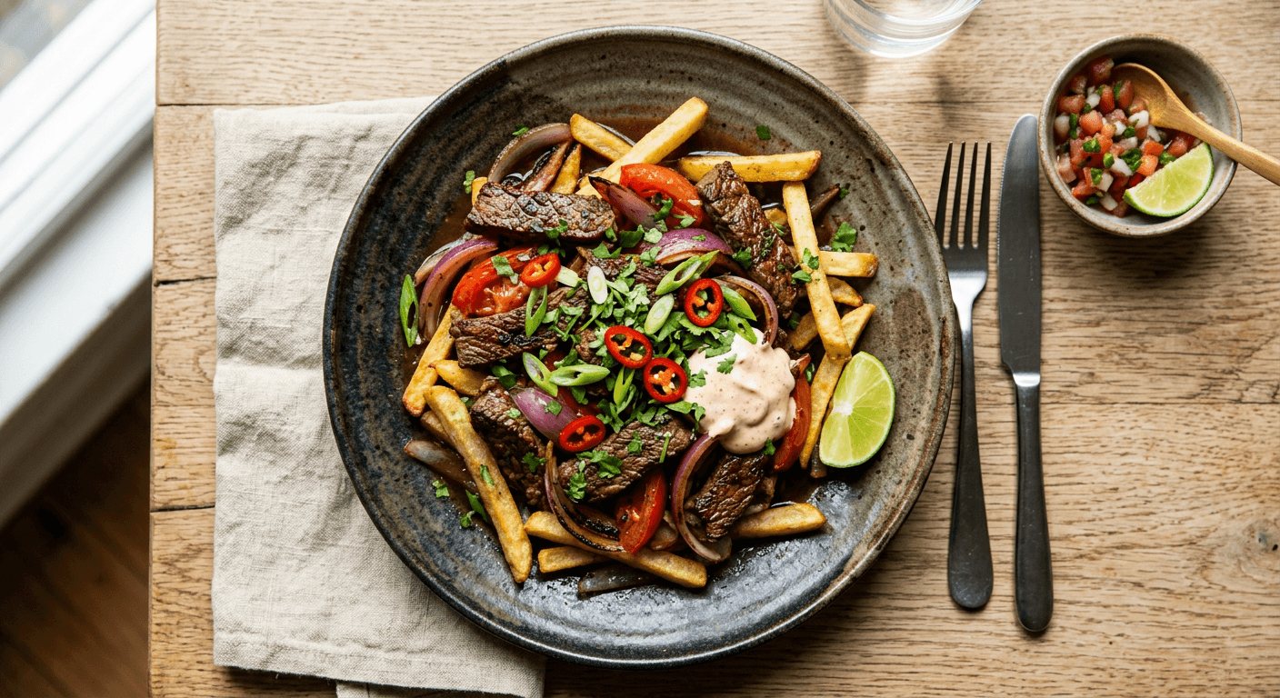 Mexican Fusion Lomo Saltado