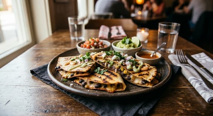 Miso Black Bean Quesadillas