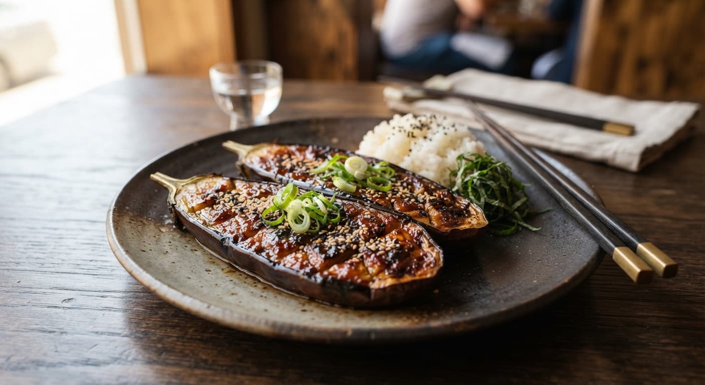 Miso‑Glazed Eggplant (Nasu Miso)