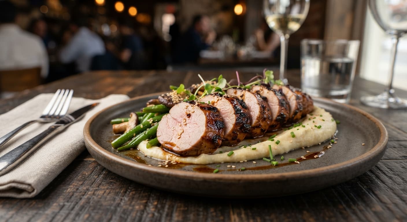 Miso‑Glazed Pork Tenderloin