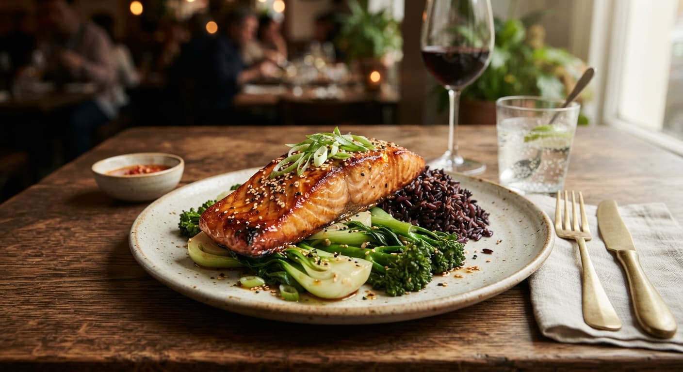 Miso‑Glazed Salmon