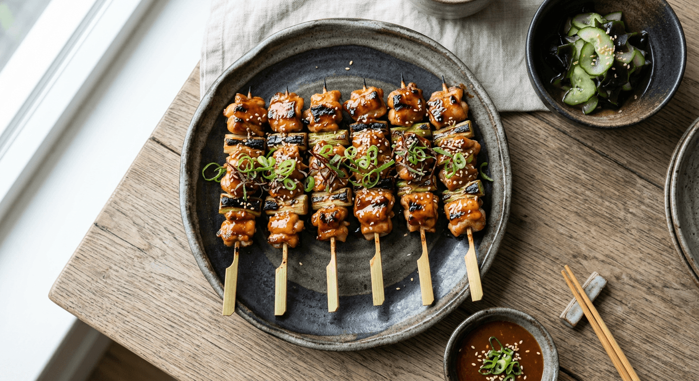 Miso-Glazed Yakitori