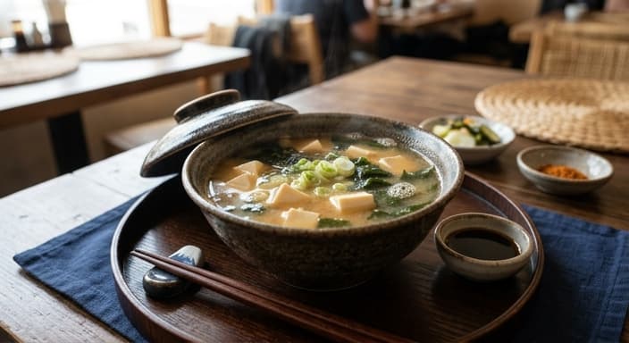 Miso Soup with Tofu and Wakame