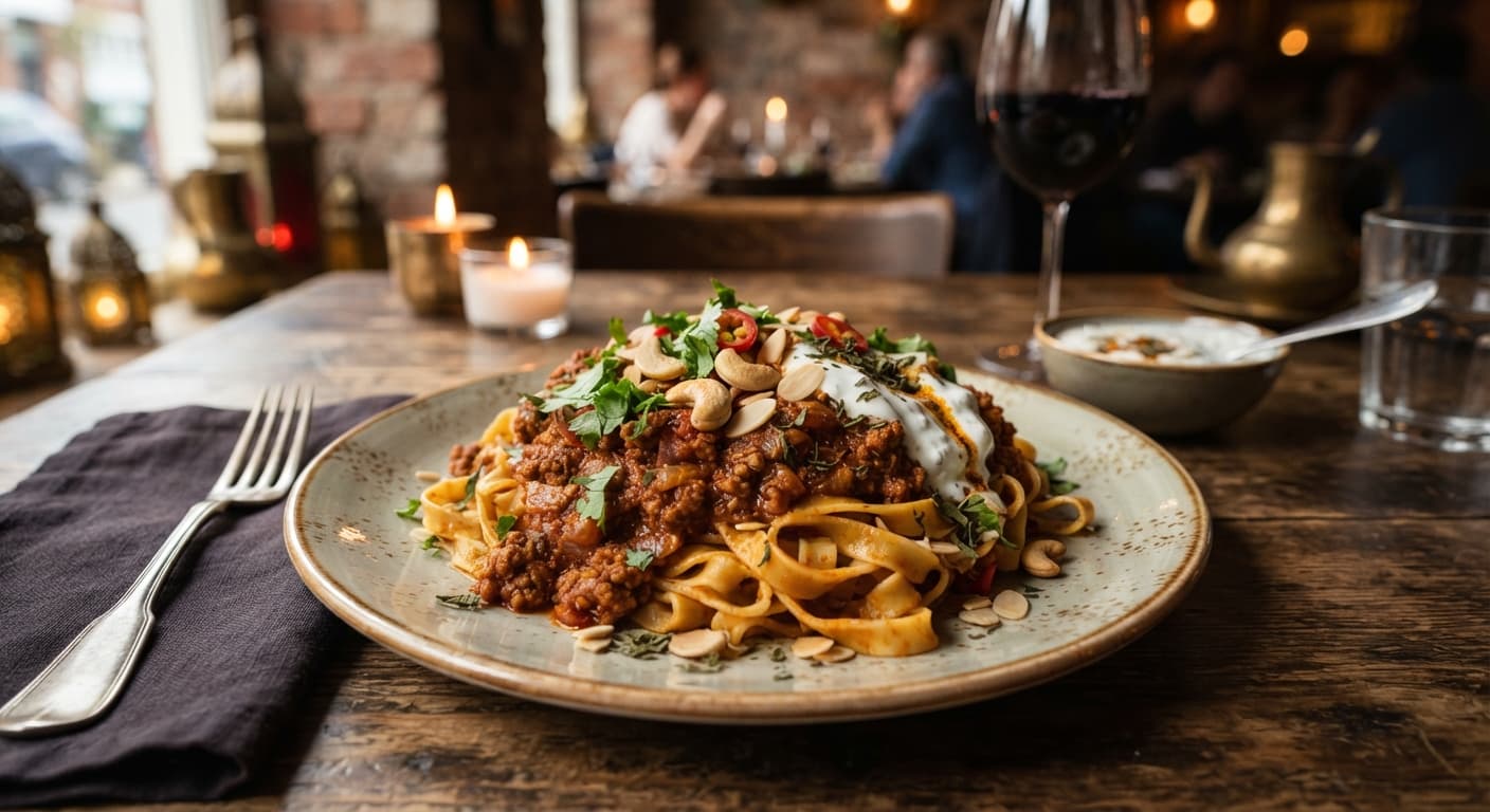 Mughlai Lamb Bolognese