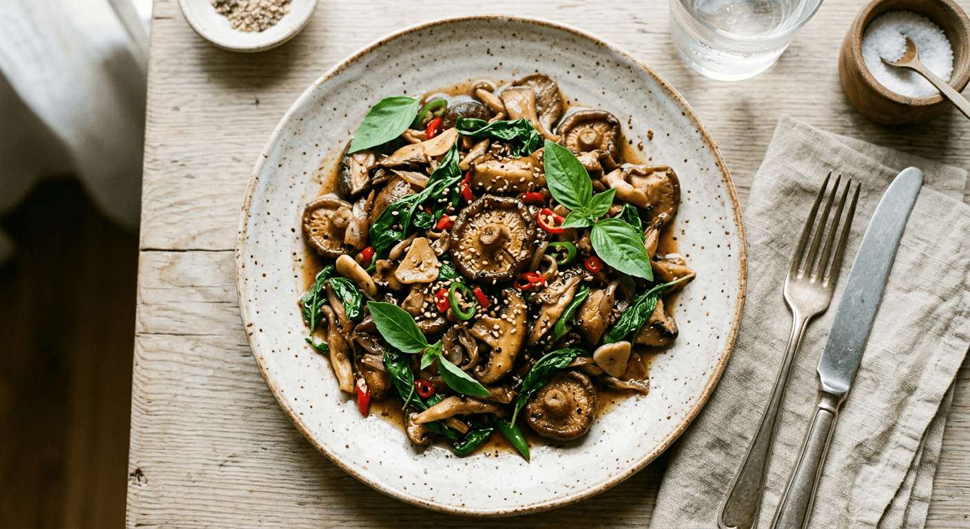 Mushroom and Holy Basil Blast