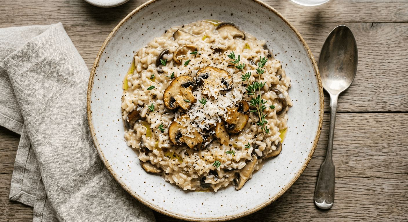 Mushroom and Thyme Risotto