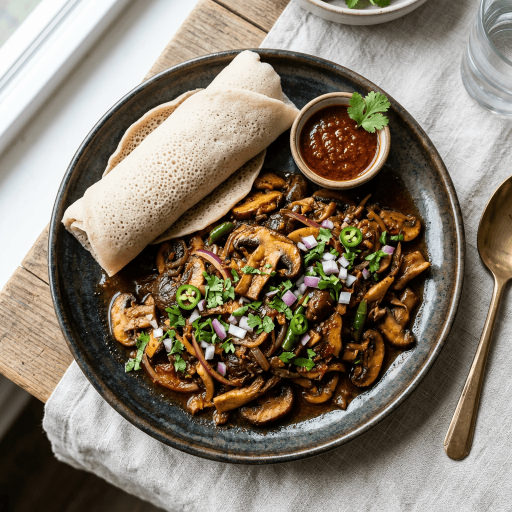 Mushroom Tibs (Vegetarian)