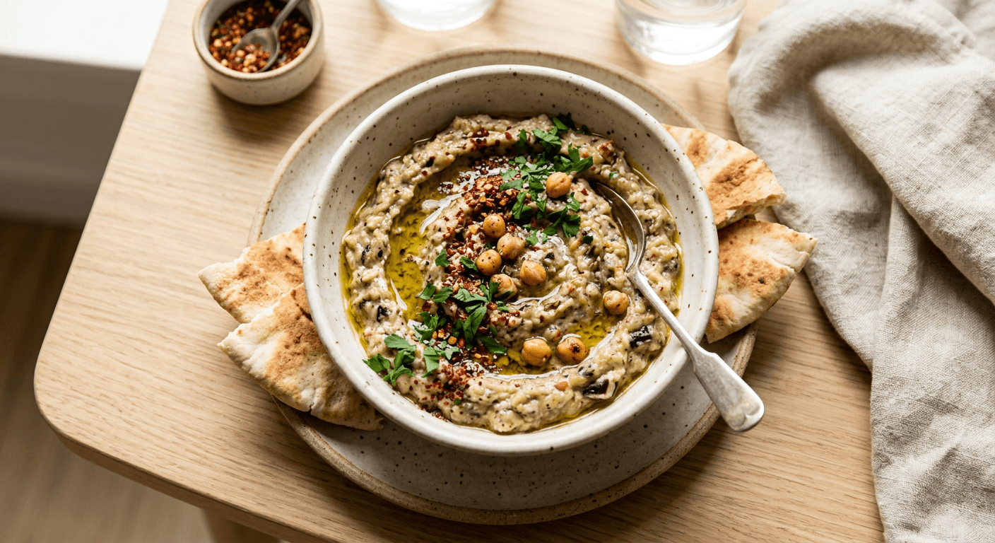 Mutabbal Spicy Eggplant Dip