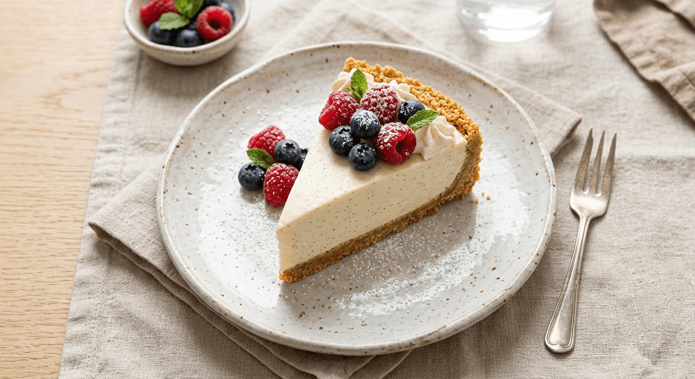 No-Bake Vanilla Cheesecake