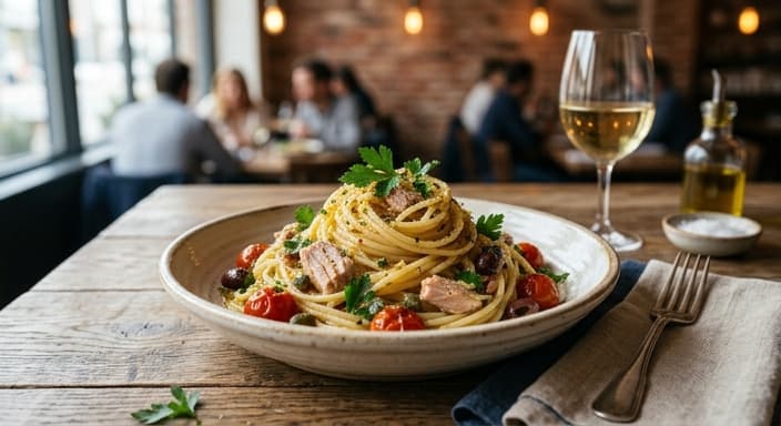 Olive Oil Tuna Pasta