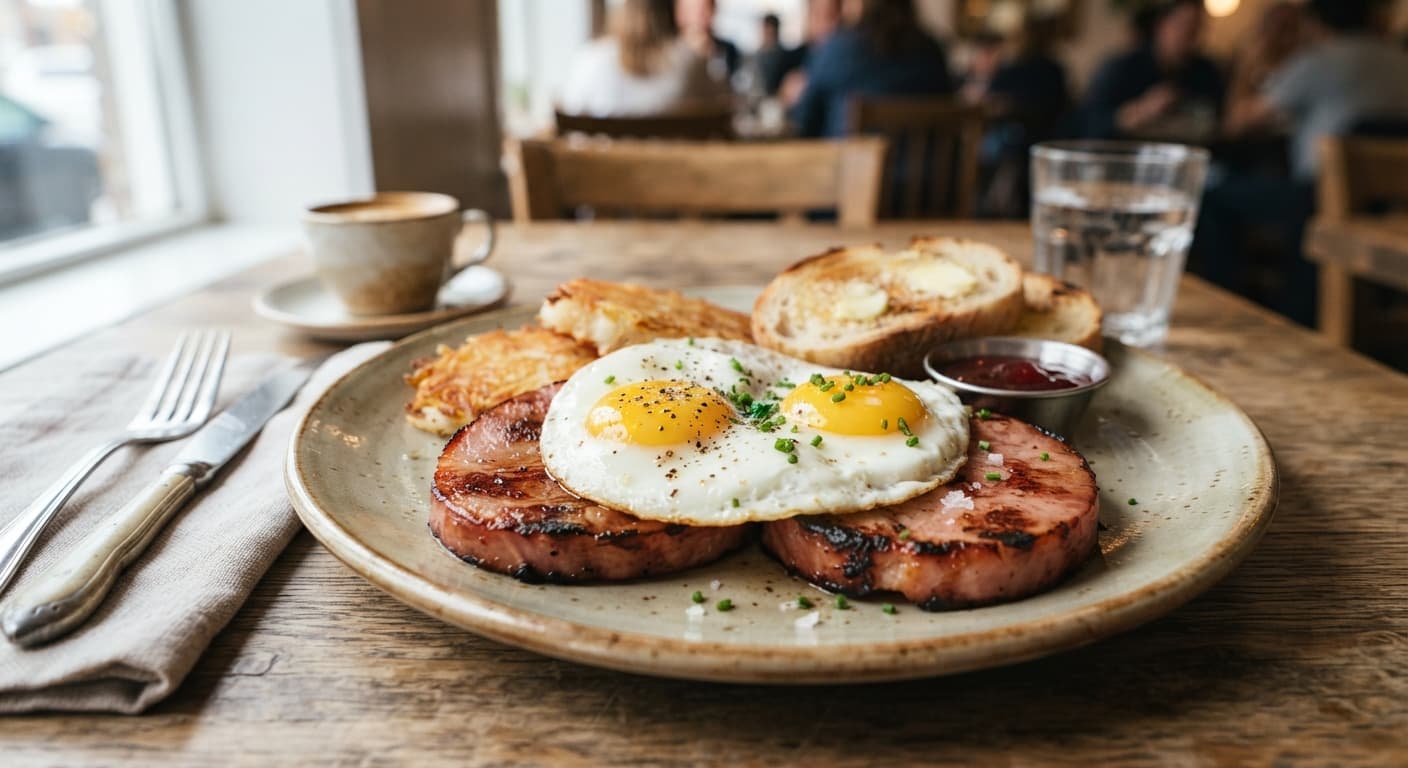 One-Pan Ham and Eggs