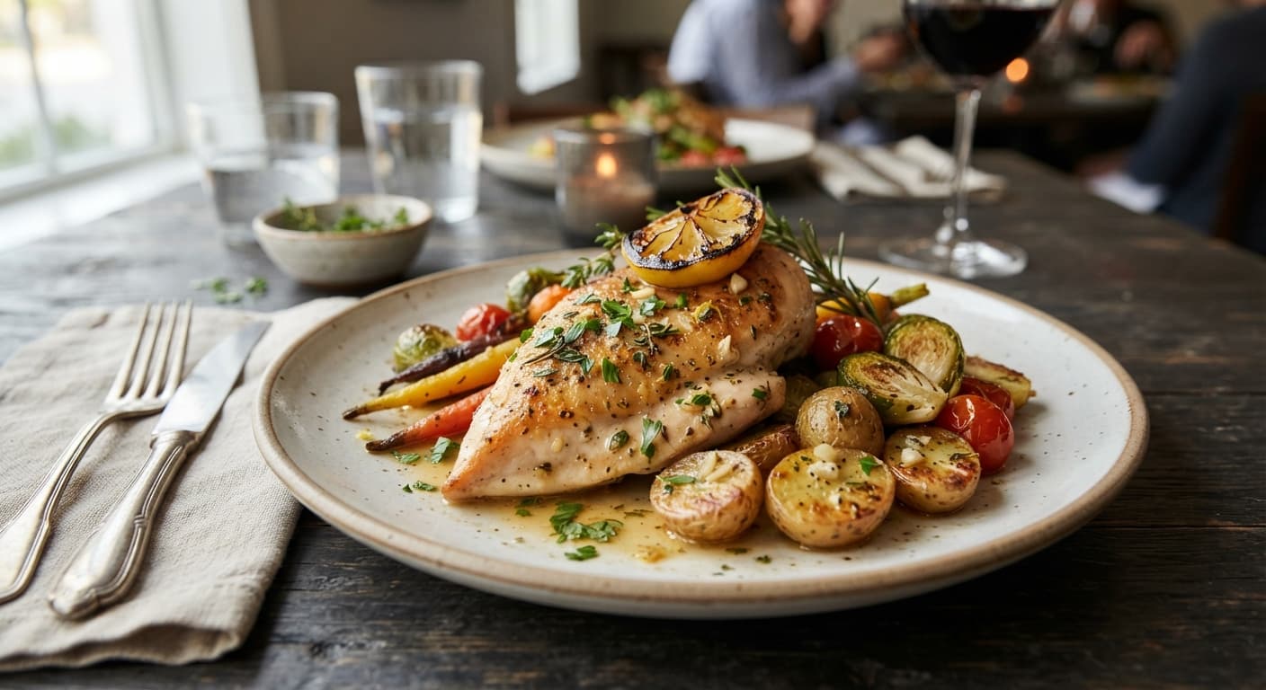 One‑Pan Lemon‑Herb Chicken