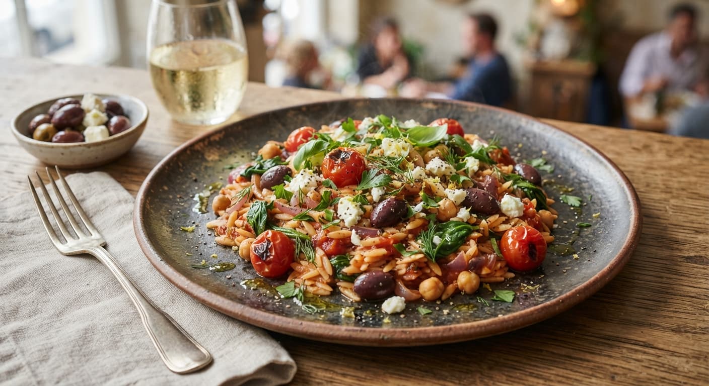 One‑Pan Mediterranean Orzo