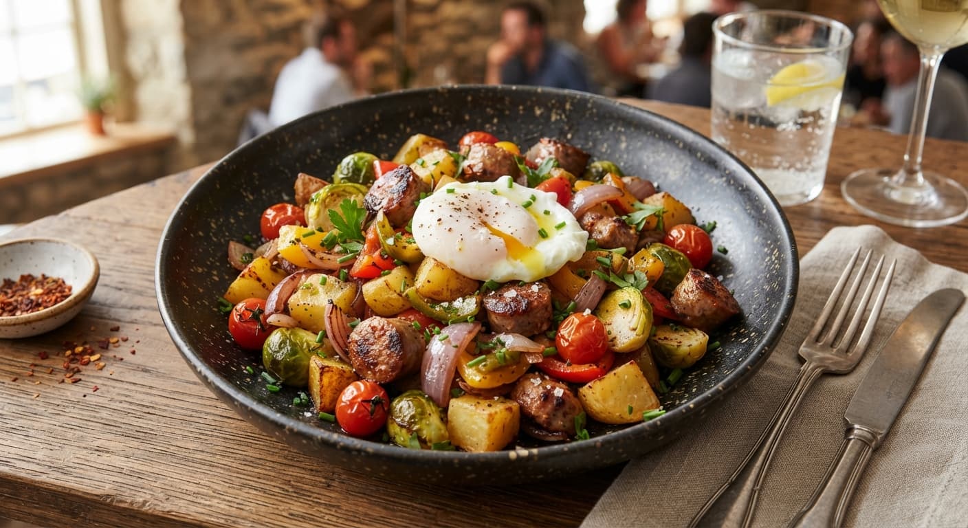 One‑Pan Sausage & Veggie Hash