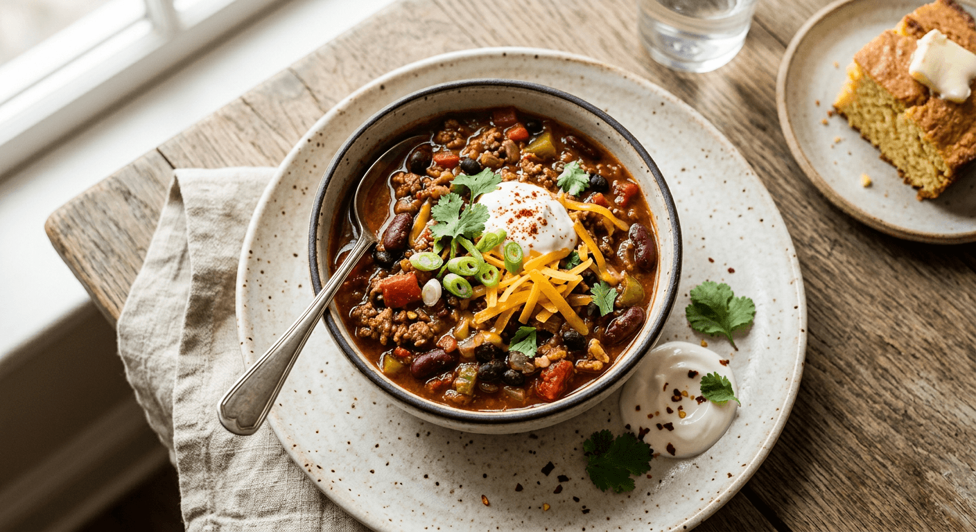 One Pot Beef And Bean Chili