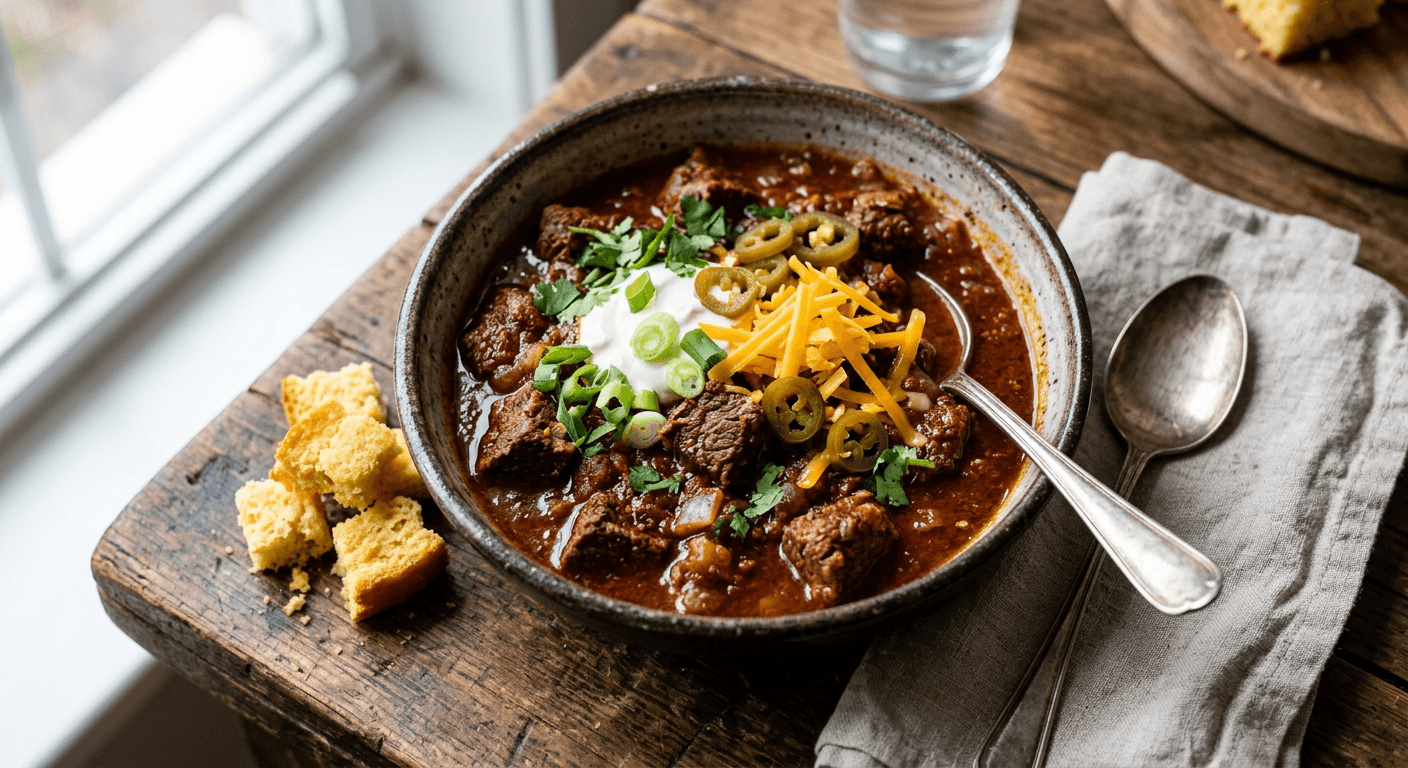 One Pot Texas Style Beef Chili