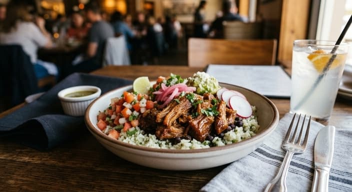 Orange-Braised Carnitas Bowl