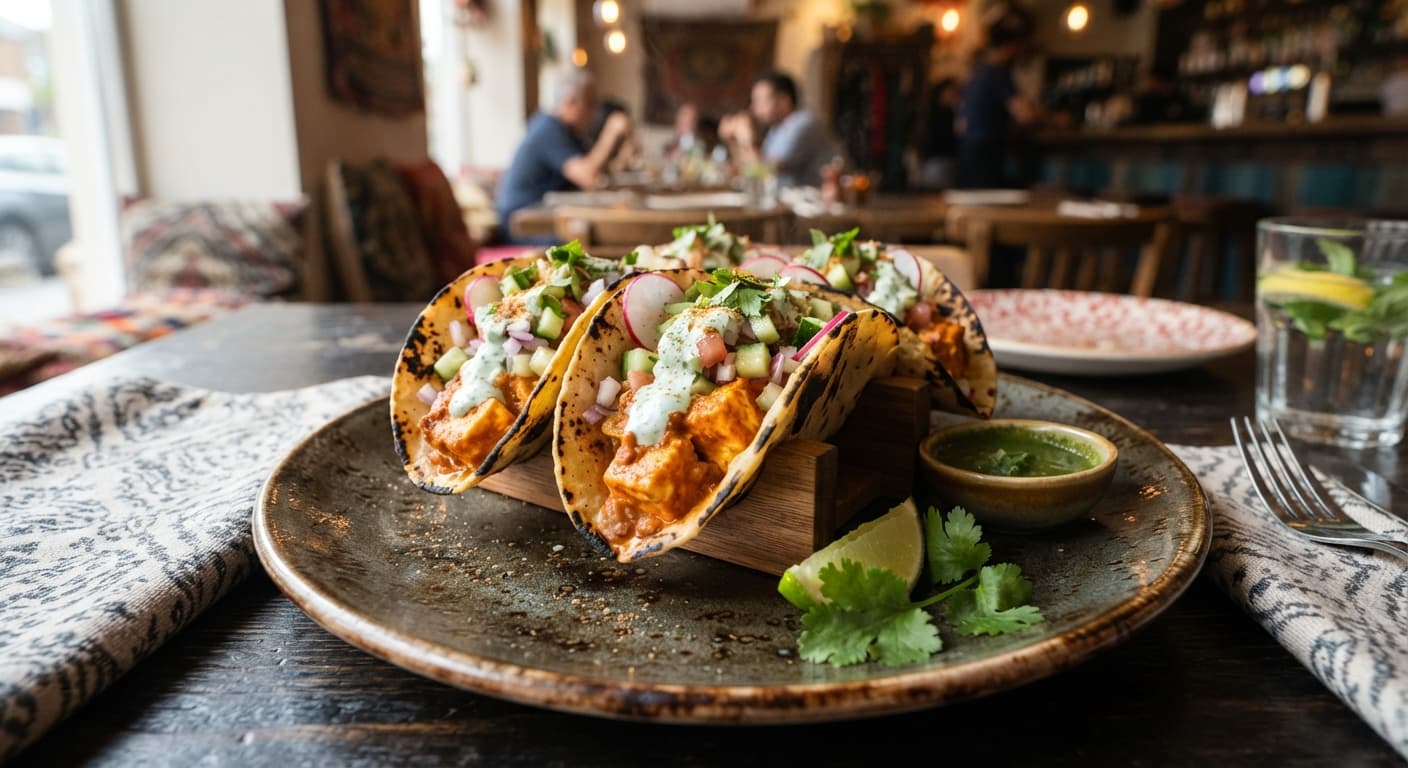 Paneer Tikka Masala Tacos