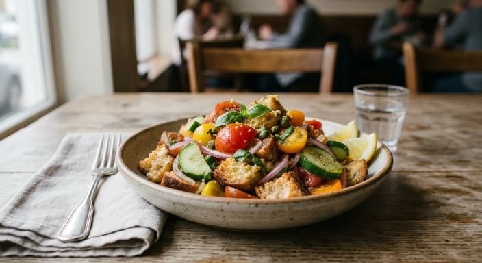 Panzanella with Cucumber & Lemon