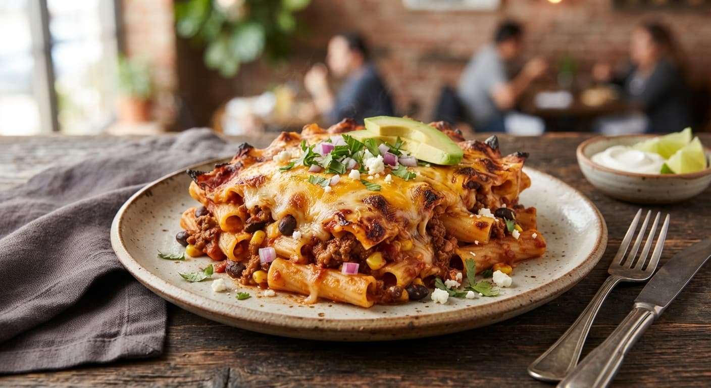 Pasta Enchilada Bake