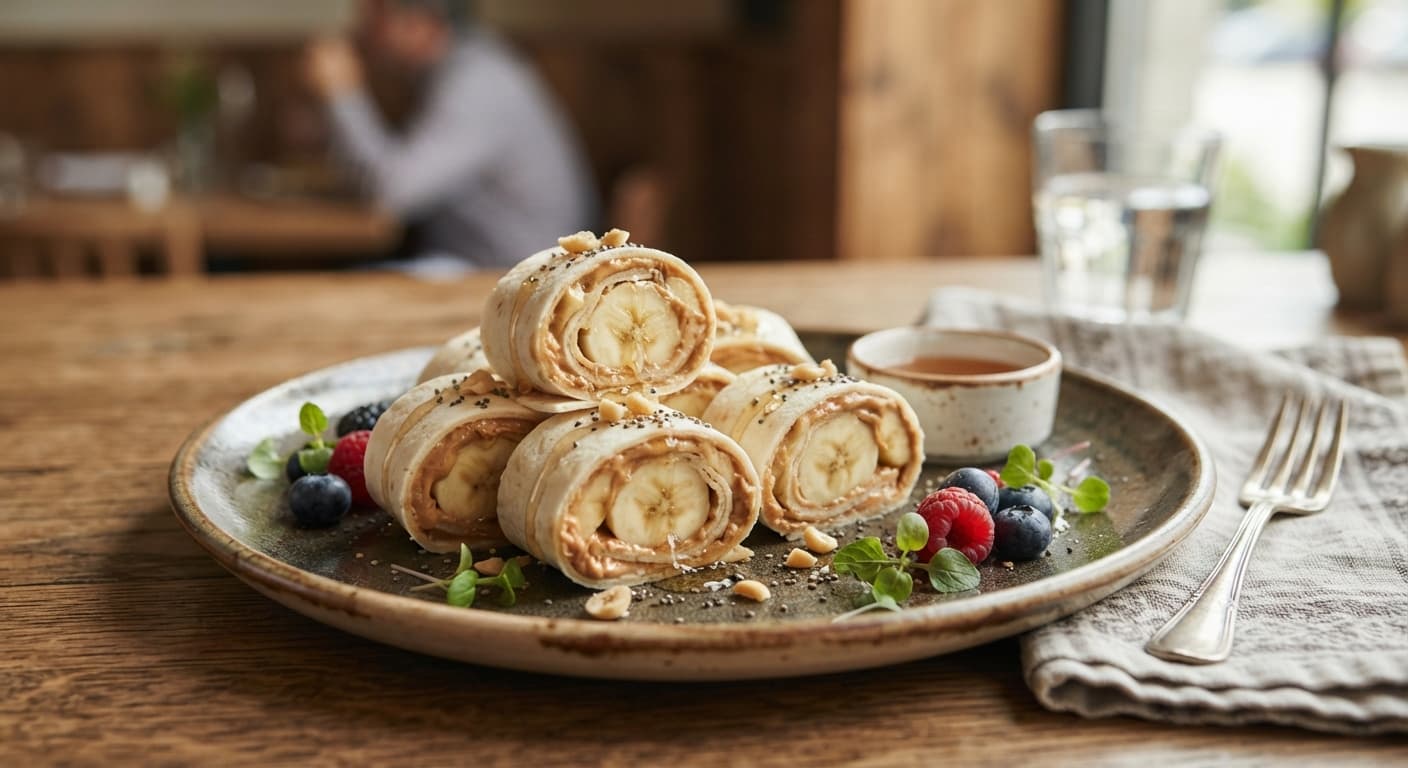 Peanut‑Butter Banana Roll‑Ups