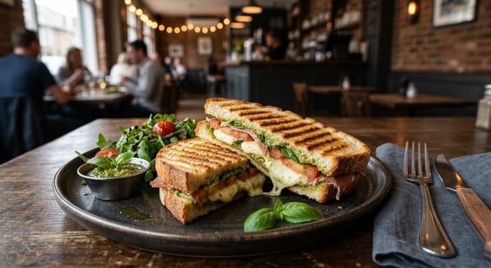 Pesto Mozzarella Panini