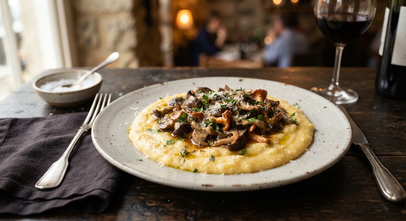 Polenta with Mushroom Ragu