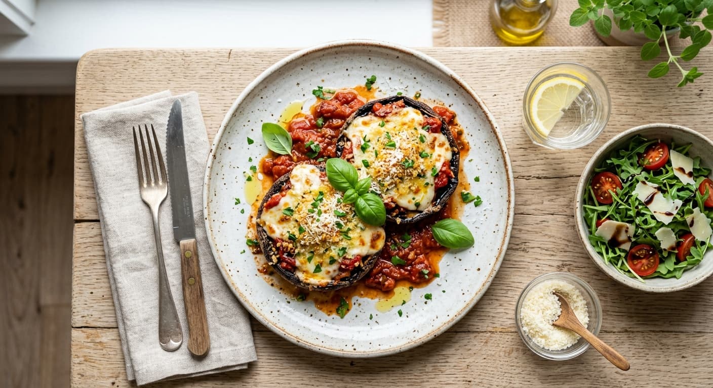 Portobello Mushroom Parmigiana