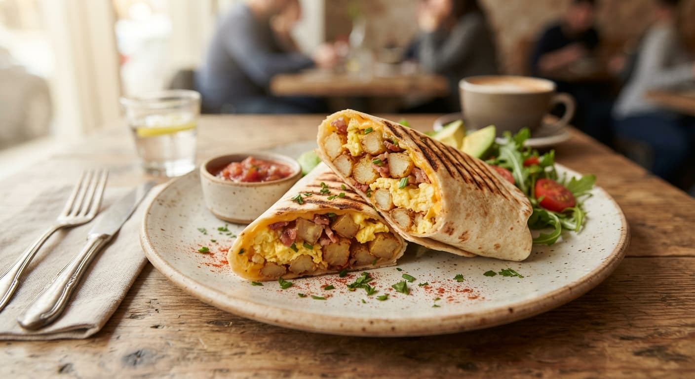 Potato and Egg Breakfast Wrap