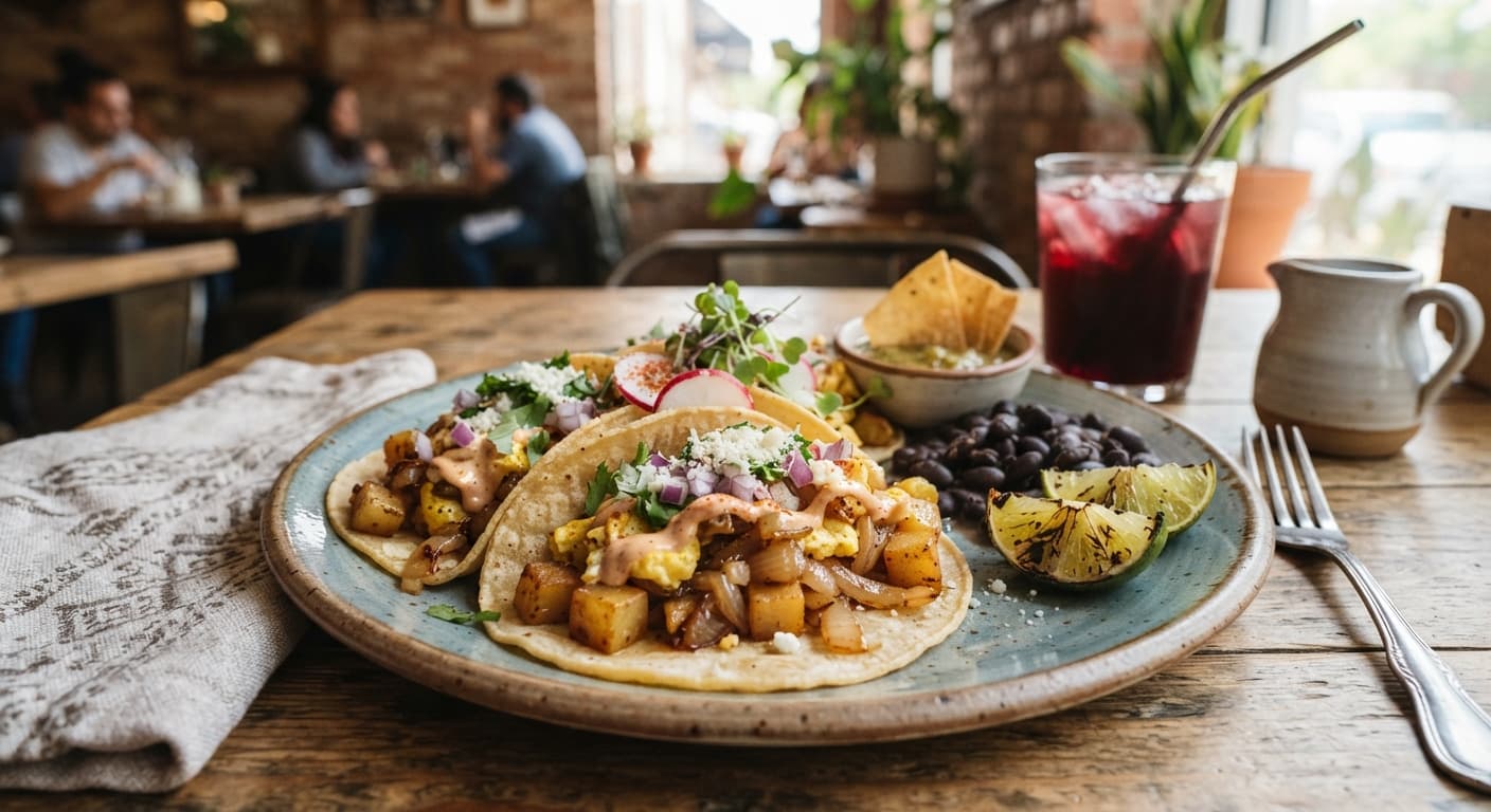 Potato & Onion Breakfast Tacos