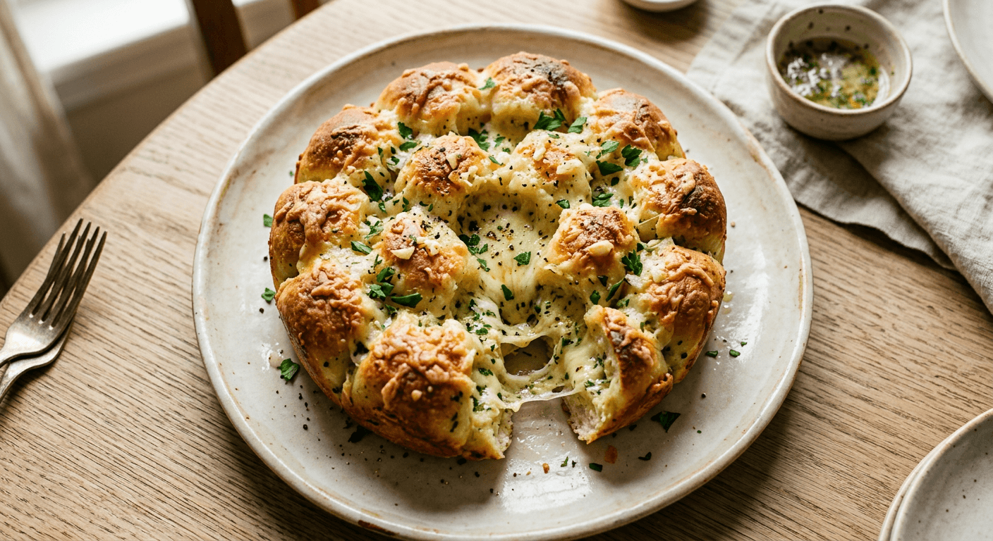 Pull Apart Cheesy Garlic Bread