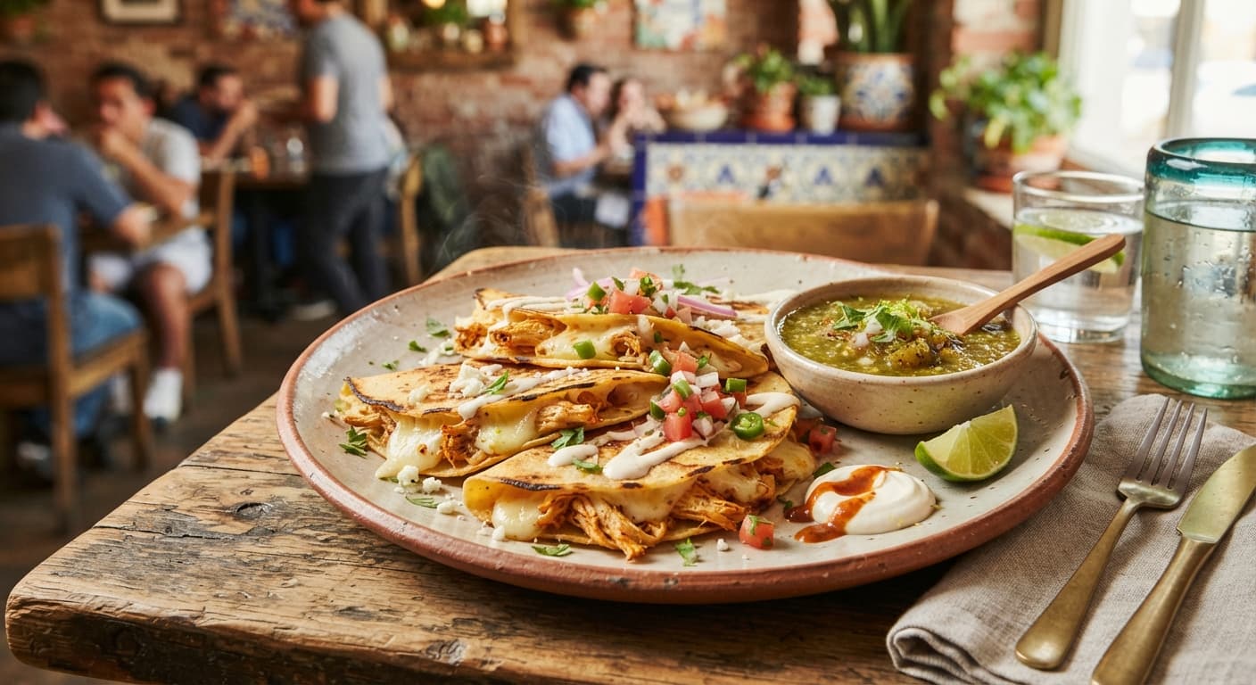 Quesadillas with Salsa Verde