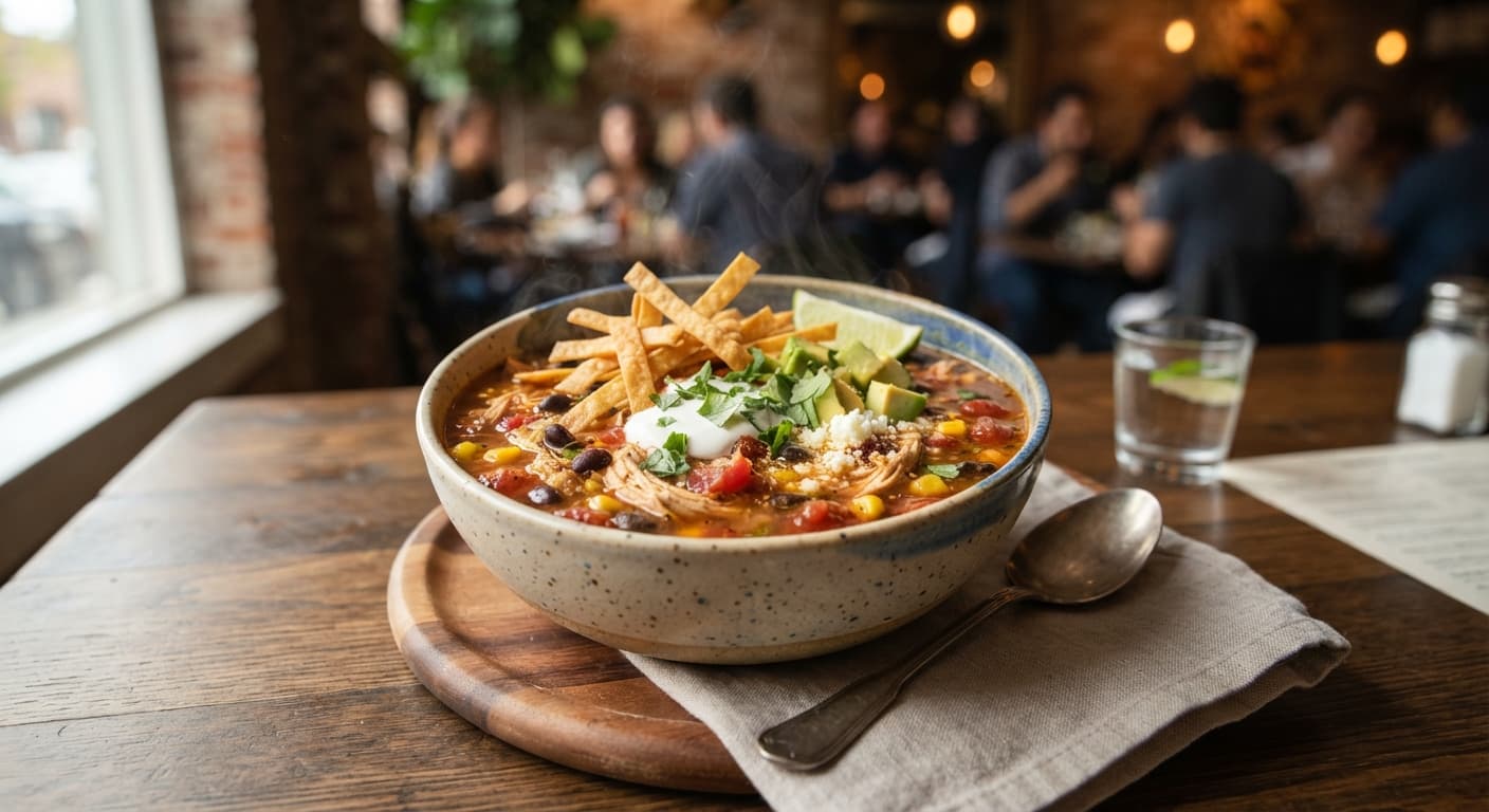 Quick Chicken Tortilla Soup