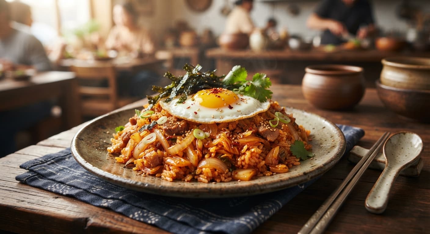 Quick Kimchi Fried Rice