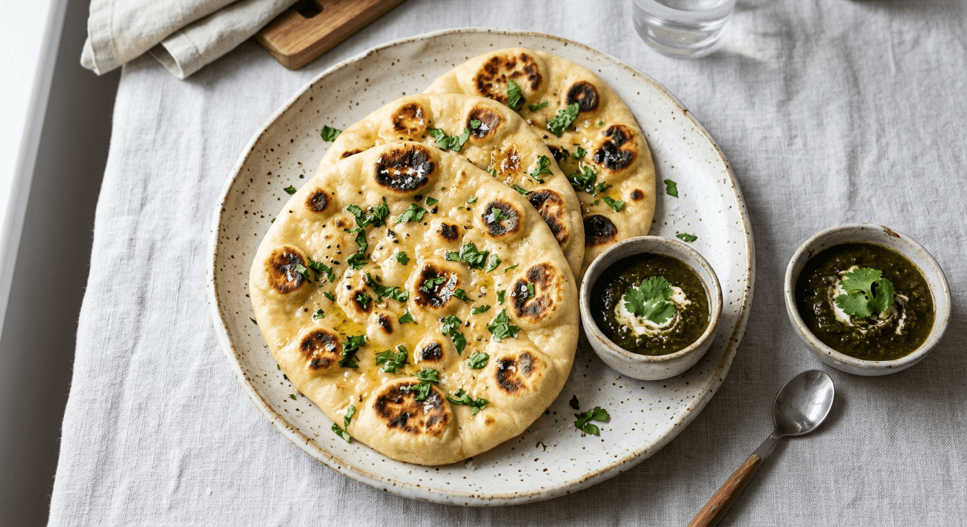 Quick No Yeast Yogurt Naan
