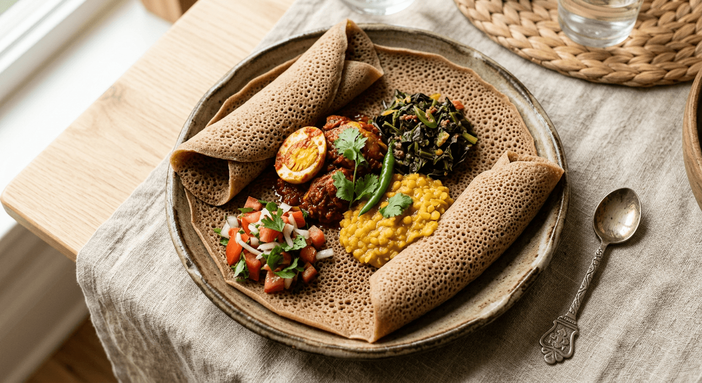 Quick Teff Injera