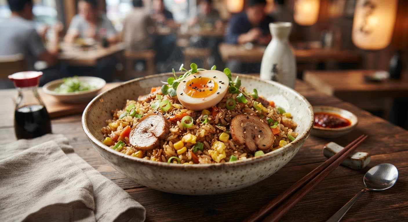 Ramen Egg Fried Rice