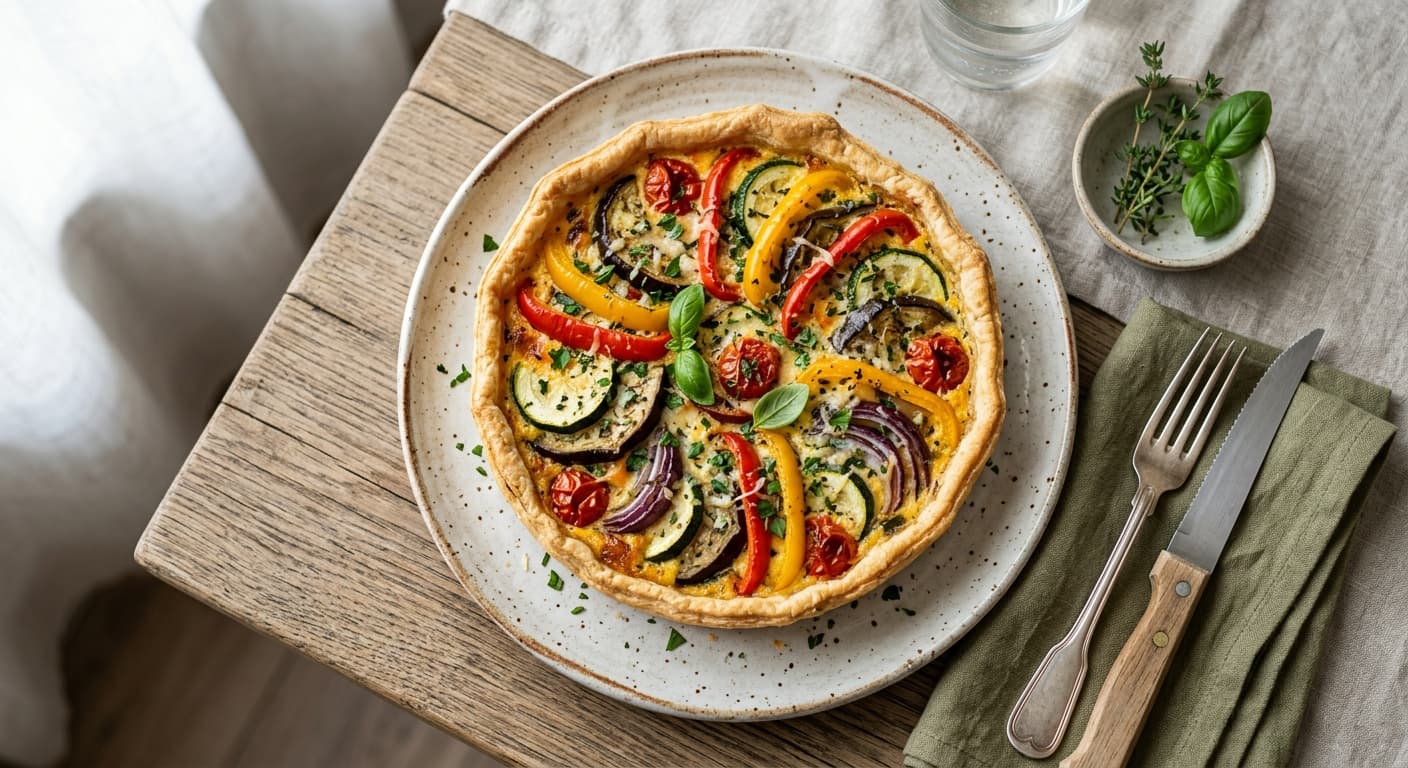 Ratatouille Vegetable Quiche